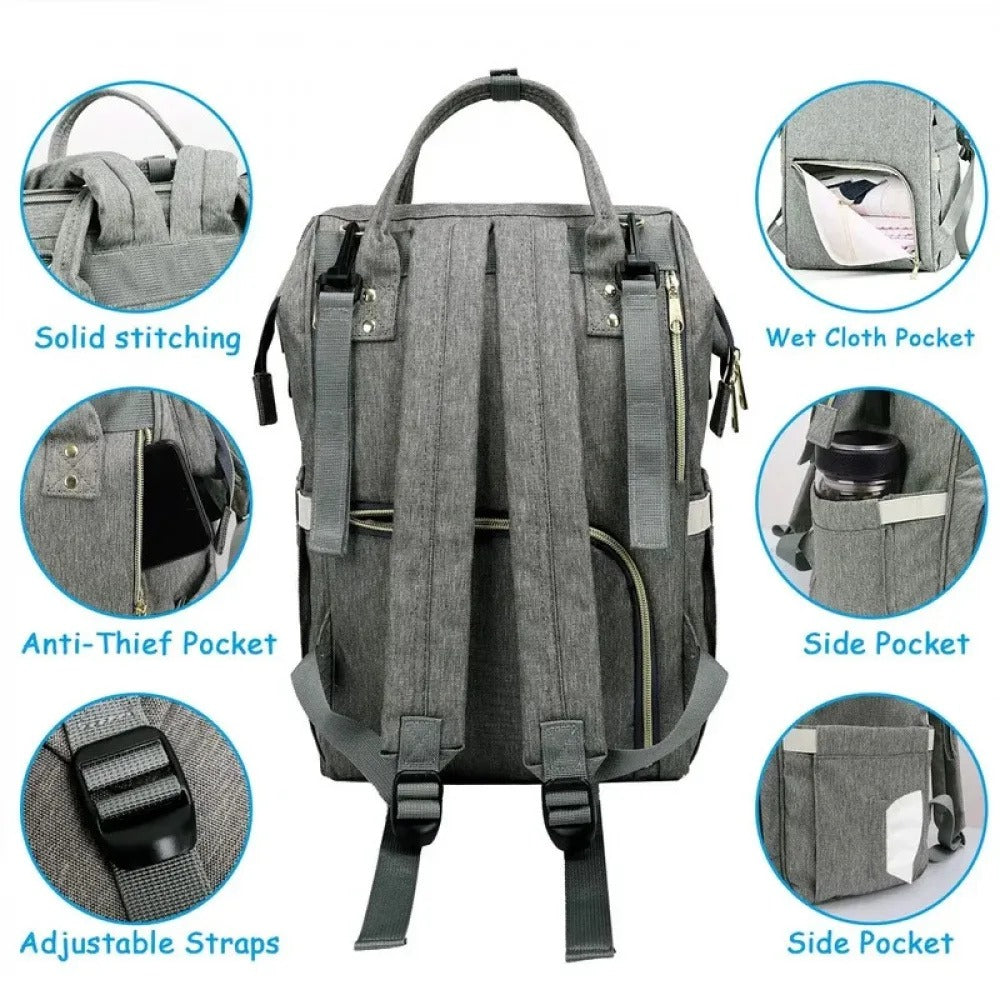 Good Mama Go: Baby Backpack & Portable Foldable Crib