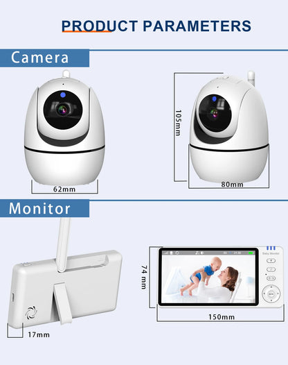 Good Mama Baby Monitor: Night Vision & Temperature Alert