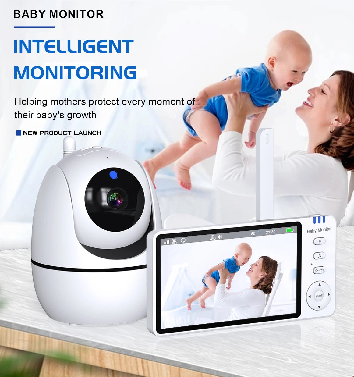 Good Mama Baby Monitor: Night Vision & Temperature Alert