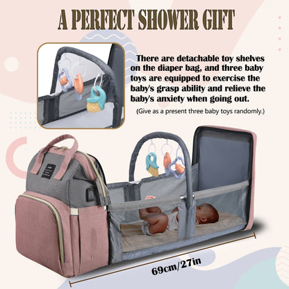 Good Mama Go: Baby Backpack & Portable Foldable Crib